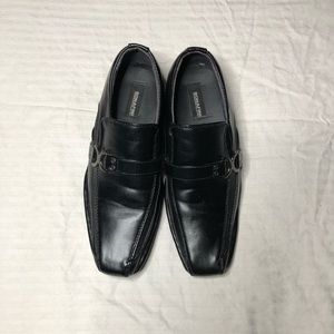 Boys Black Bonafini collection dressing shoes